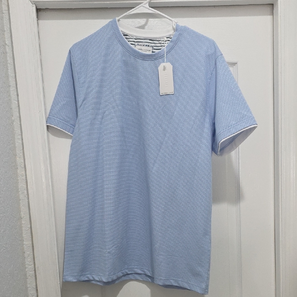 Denim & Flower Sky Blue Short Sleeve Tee
